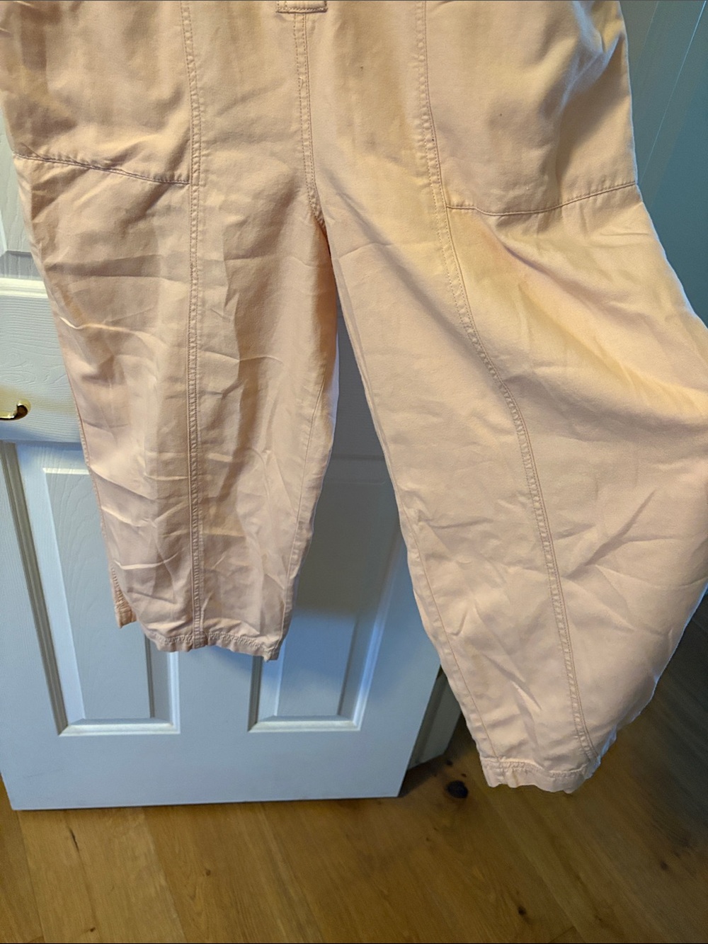 Madewell Top-Stitched Coverall Jumpsuit in Bashful Blush Size 8 - Picture 4 of 6